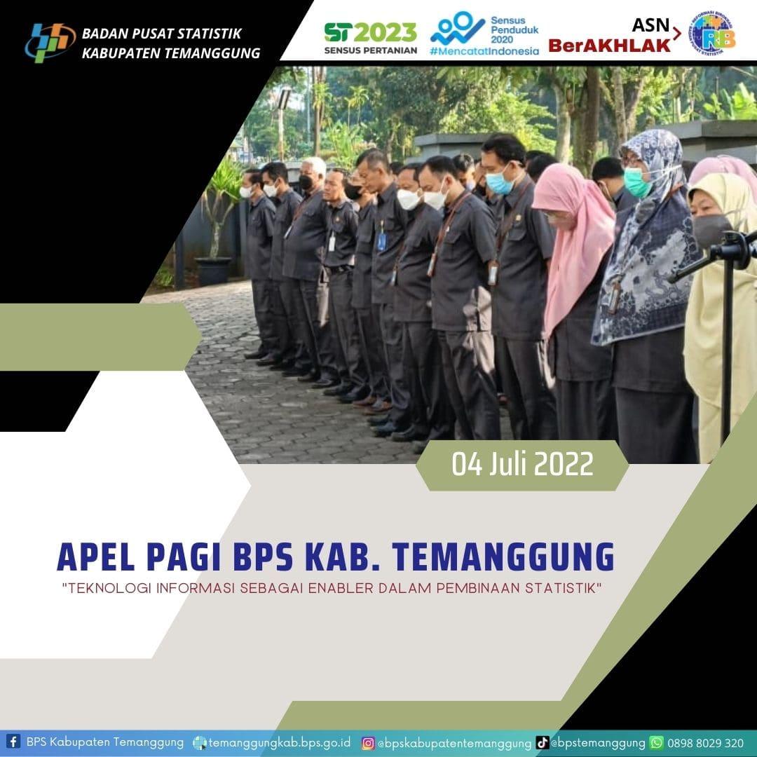 Temanggung Regency BPS ceremony July 4, 2022