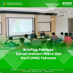 Briefing Petugas Survei Industri Mikro dan Kecil (IMK) Tahunan BPS Kabupaten Temanggung