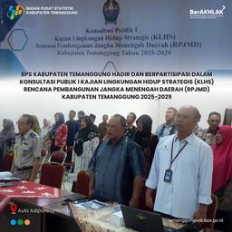 BPS Hadir dalam Konsultasi Publik I Kajian Lingkungan Hidup Strategis RPJMD 2025-2029