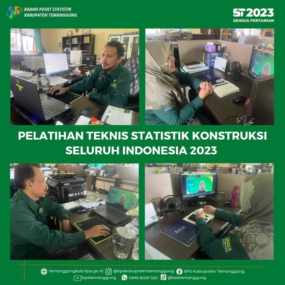 Kegiatan Pelatihan Teknis Statistik Konstruksi Seluruh Indonesia Tahun 2023