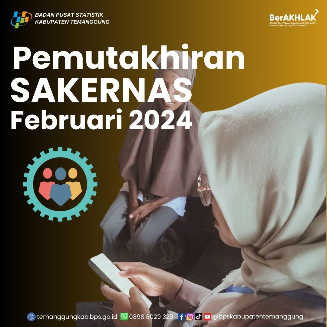 Pemuktahiran Sakernas Februari 2024