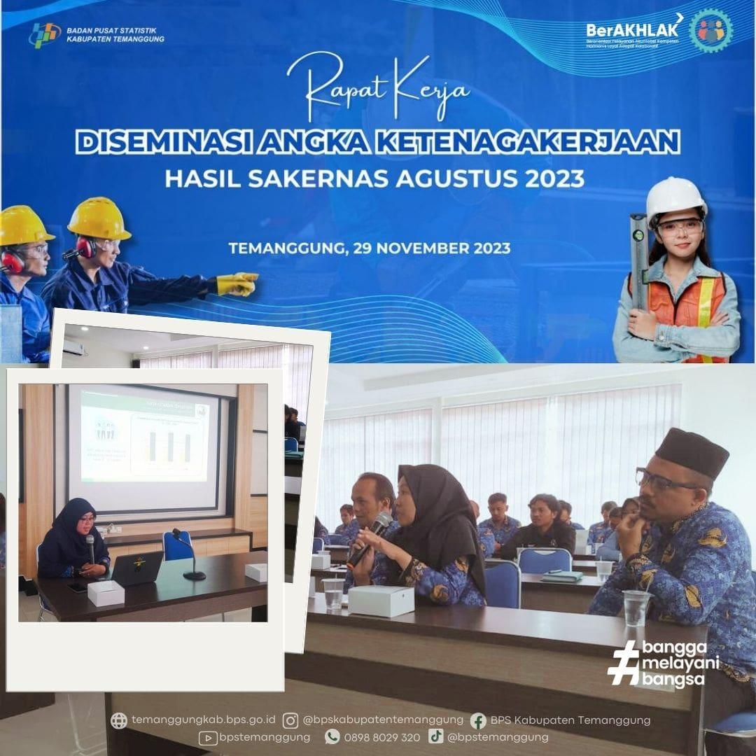 Rapat Kerja Diseminasi Angka Ketenagakerjaan Hasil Sakernas Agustus 2023