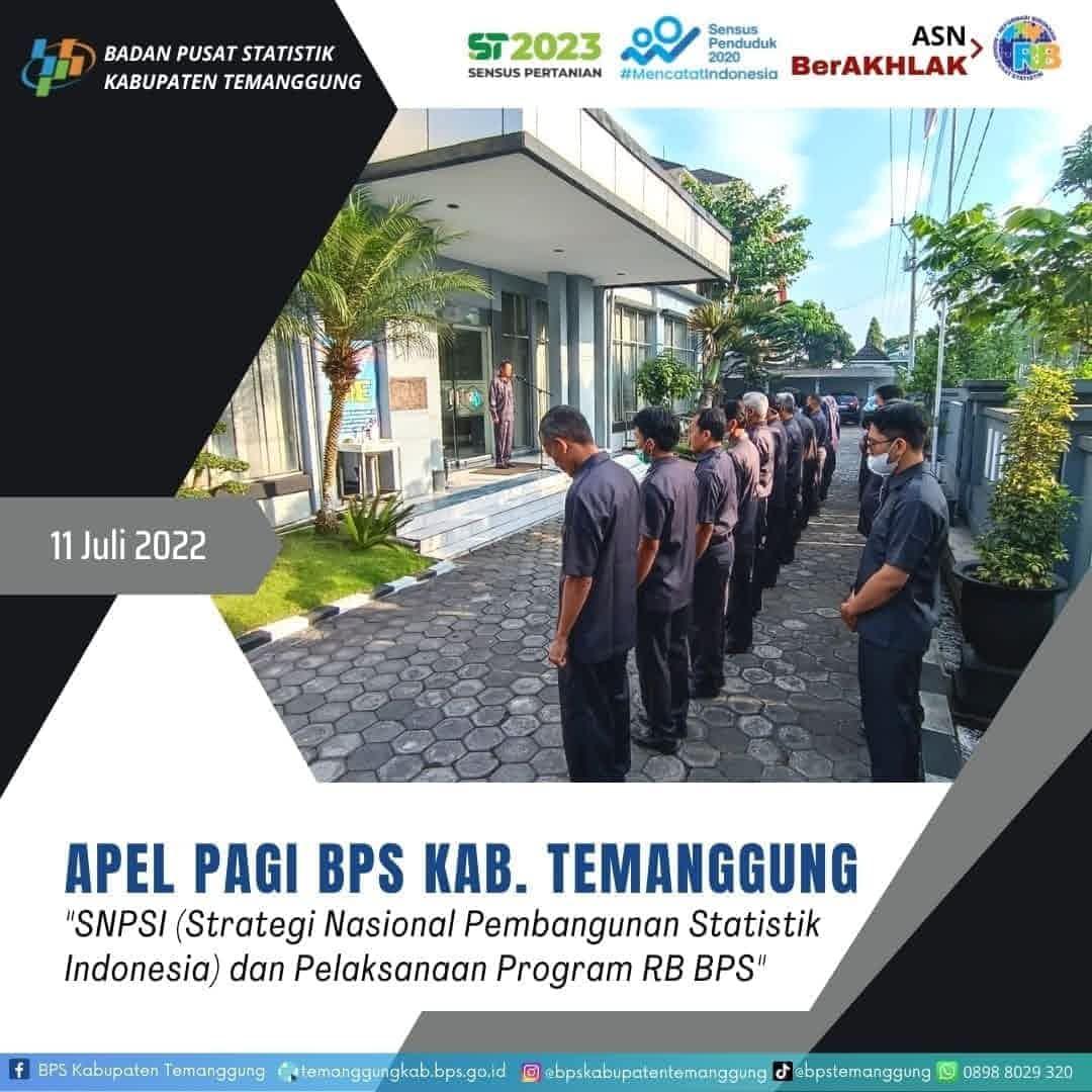 Apel Pagi BPS Kabupaten Temanggung 11 Juli 2022 