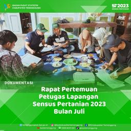 Rapat Pertemuan Petugas ST2023 Bulan Juli