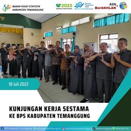 Main Secretary's Working Visit to BPS Temanggung Regency