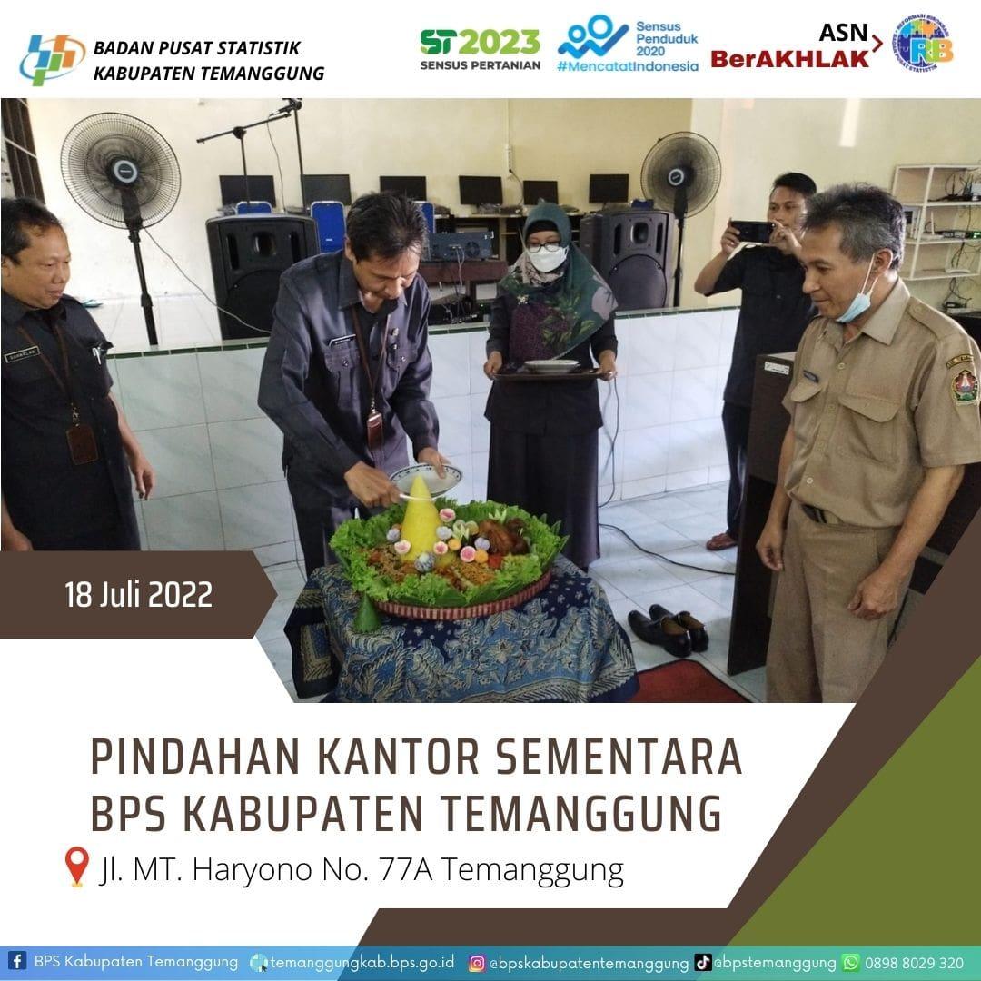 Pindahan Kantor Sementara BPS Kabupaten Temanggung