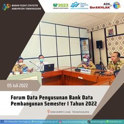 Forum Data Penyusunan Bank Data Pembangunan Semester I Tahun 2022