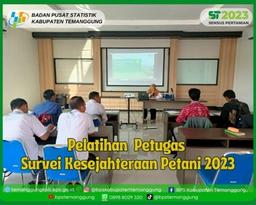 Pelatihan Petugas Survei Kesejahteraan Petani 2023