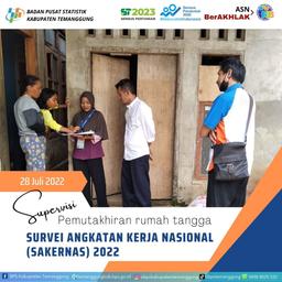 Supervisi Pemutakhiran Rumah Tangga Sakernas Agustus 2022