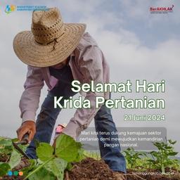 Selamat Hari Krida Pertanian