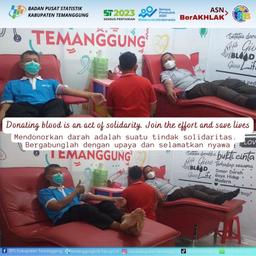 BPS Temanggung Regency employees donate blood