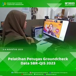 Pelatihan Petugas Ground Check Data Statistical Bussiness Register (SBR) 2023