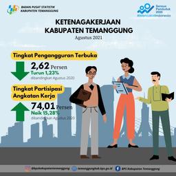 Pengangguran di Kabupaten Temanggung sebesar 2,62 persen