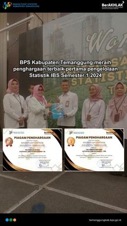 Penghargaan Terbaik Pertama Pengelolaan Statistik IBS Semester 1 2024