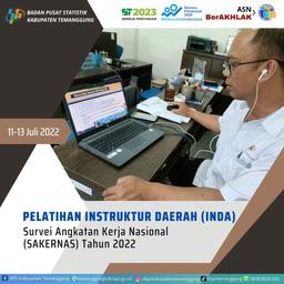 Pelatihan Instruktur Daerah (INDA) Survei Angkatan Kerja Nasional (Sakernas) Tahun 2022