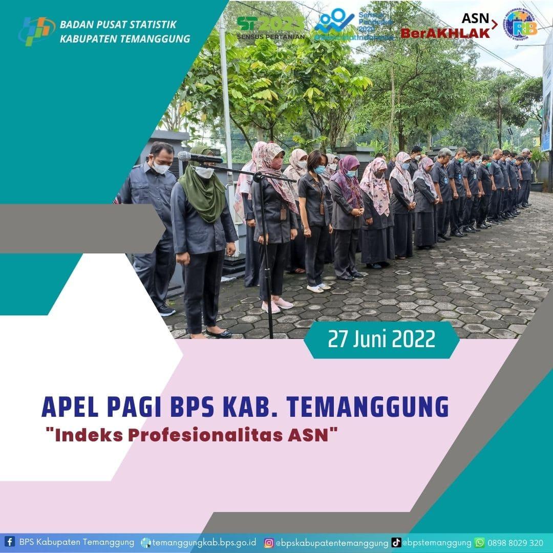 Temanggung district bps morning ceremony