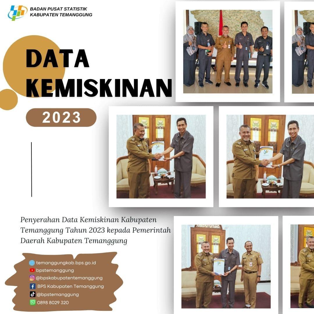 Penyerahan Data Kemiskinan Kabupaten Temanggung Tahun 2023 