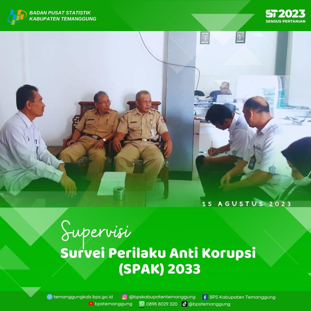 Supervisi Survei Perilaku Anti Korupsi (SPAK)