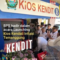 BPS Hadir Dalam Launching Kios Kendali Inflasi Temanggung (KENDIT)