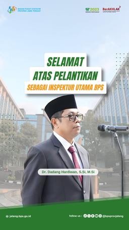 Selamat Atas Pelantikan sebagai Irtama BPS