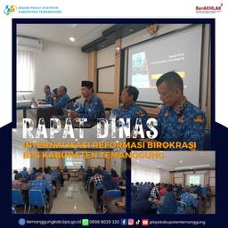 Rapat Dinas Internalisasi Reformasi Birokrasi BPS Kabupaten Temanggung