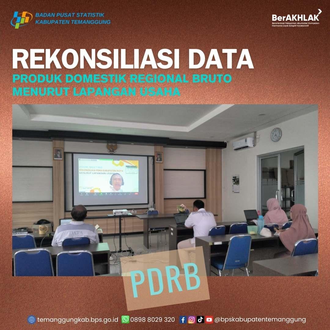 Rekonsiliasi PDRB Menurut Lapangan Usaha